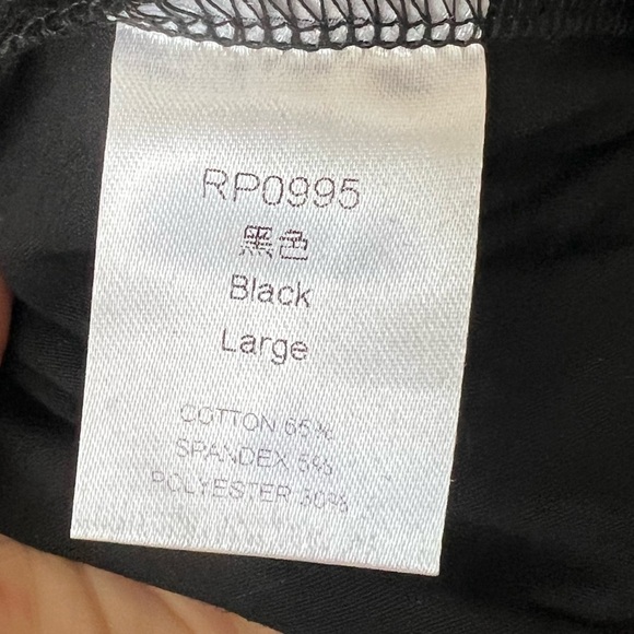 Women’s Black Lightweight Long Sleeve Ruffle Top Size Large - Picture 3 of 3